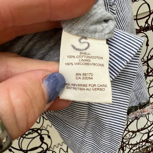 Free People boho stripe beaded oriental inspired jacket - Picture 6 of 10